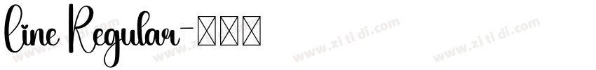 Line Regular字体转换
